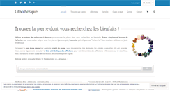 Desktop Screenshot of lithotherapie.net