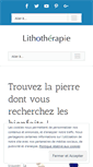 Mobile Screenshot of lithotherapie.net